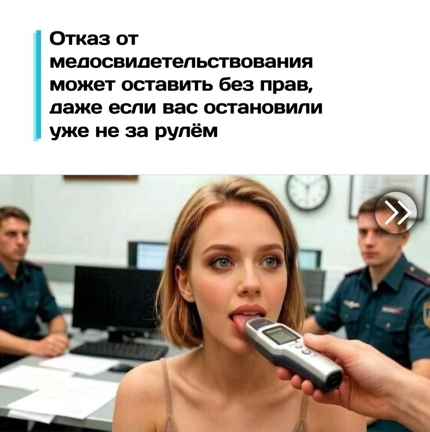 Отказ от медосвидетельствования может закончиться лишением прав 🤯

Водителям напомнили важный момен