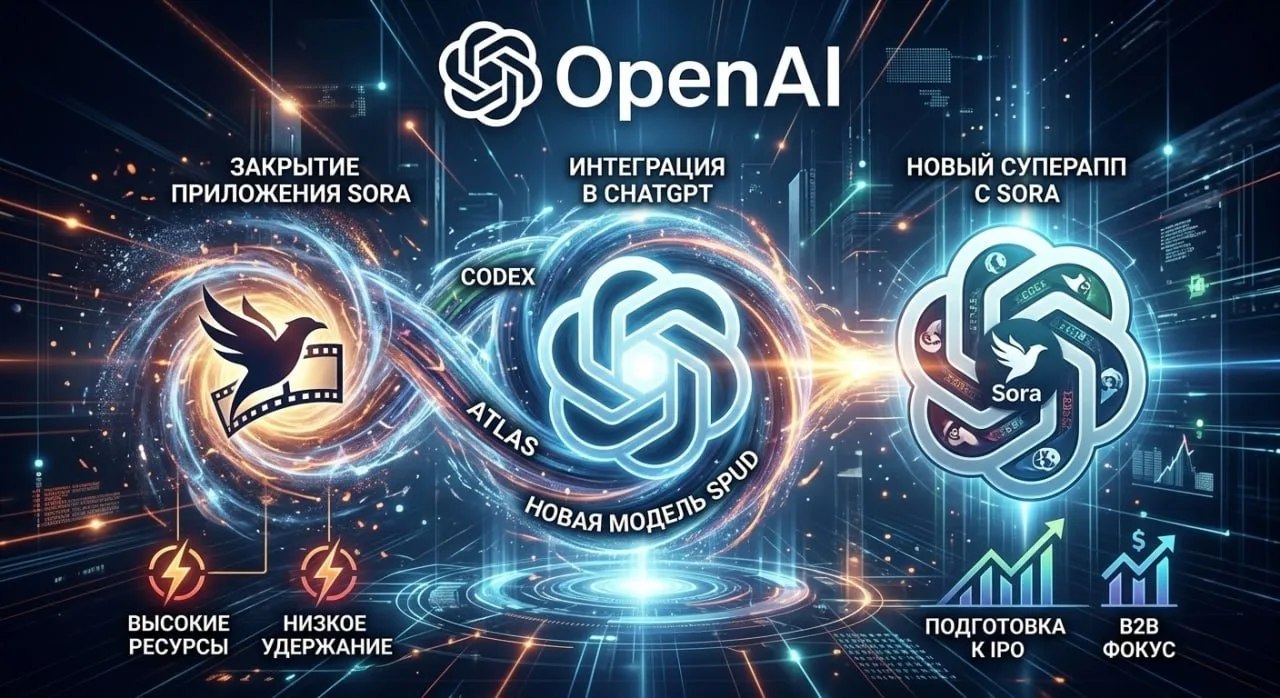 OpenAI сворачивает Sora