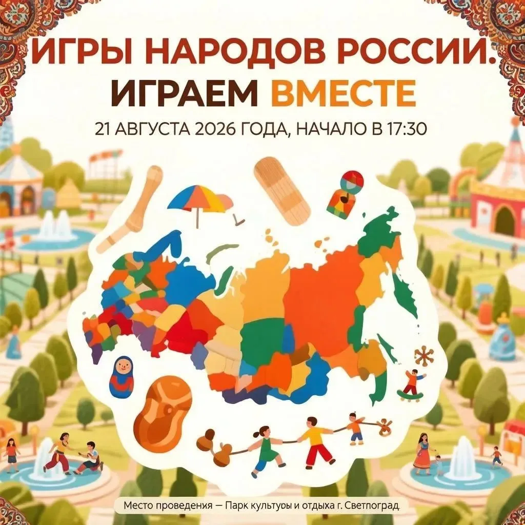 Собирайте команду! Семейный фестиваль «Игры Народов России. Играем вместе» скоро пройдё...