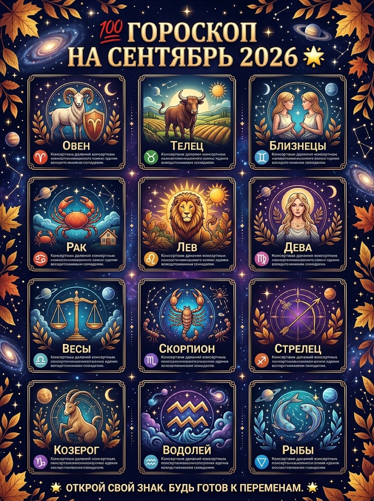 🌘 СЕНТЯБРЬ готовит всем испытания