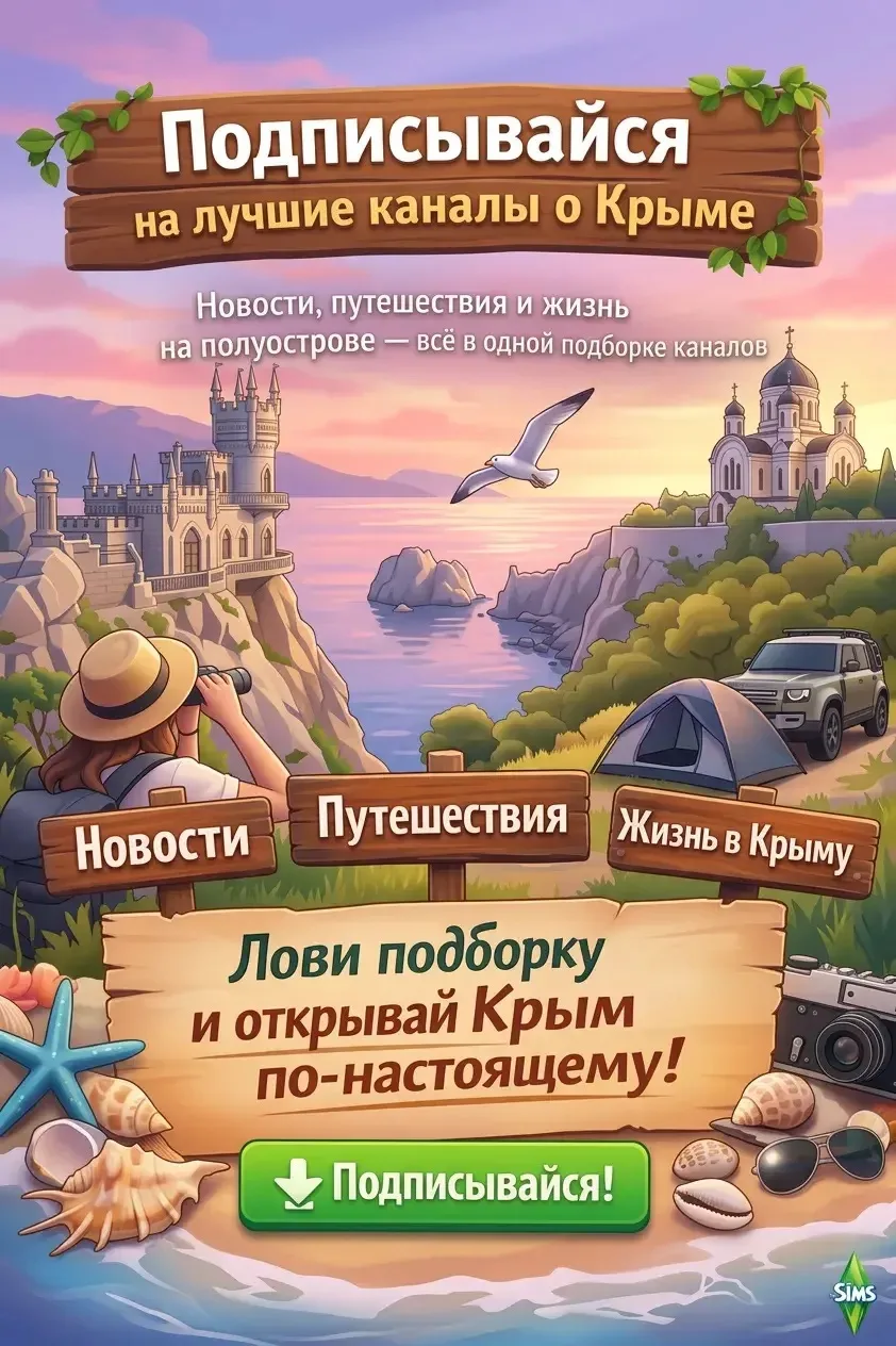 Если любишь Крым так же, как и мы — тебе сюда ❤️  Собрали каналы, которые реально стоит читать: путе