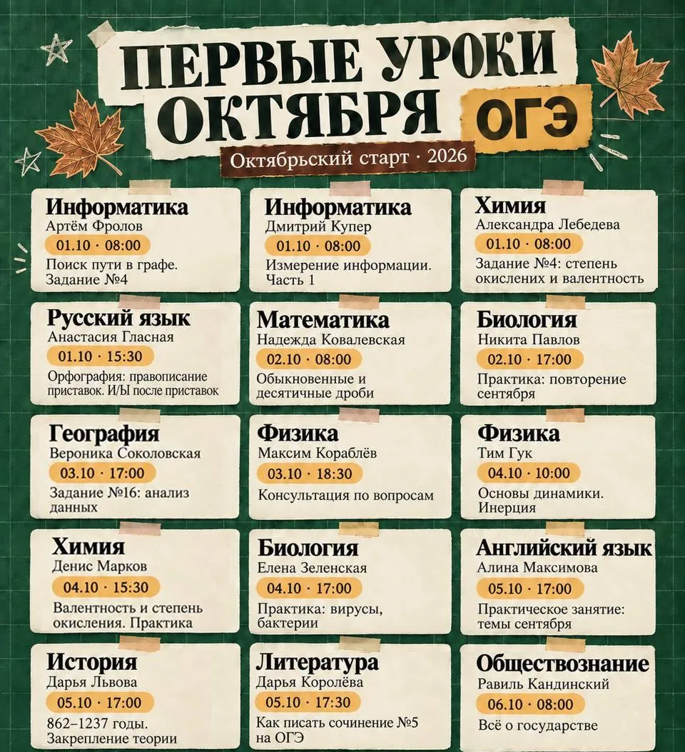 Такая вот собачка: ВСЕ первые уроки октября 👆🏻