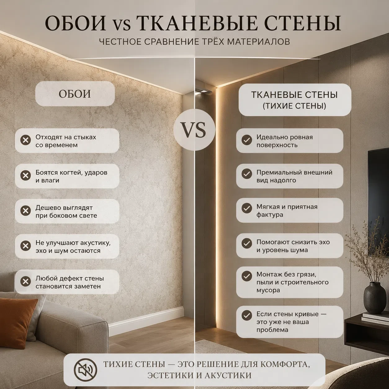 Почему в дорогих интерьерах почти не используют обычные обои?