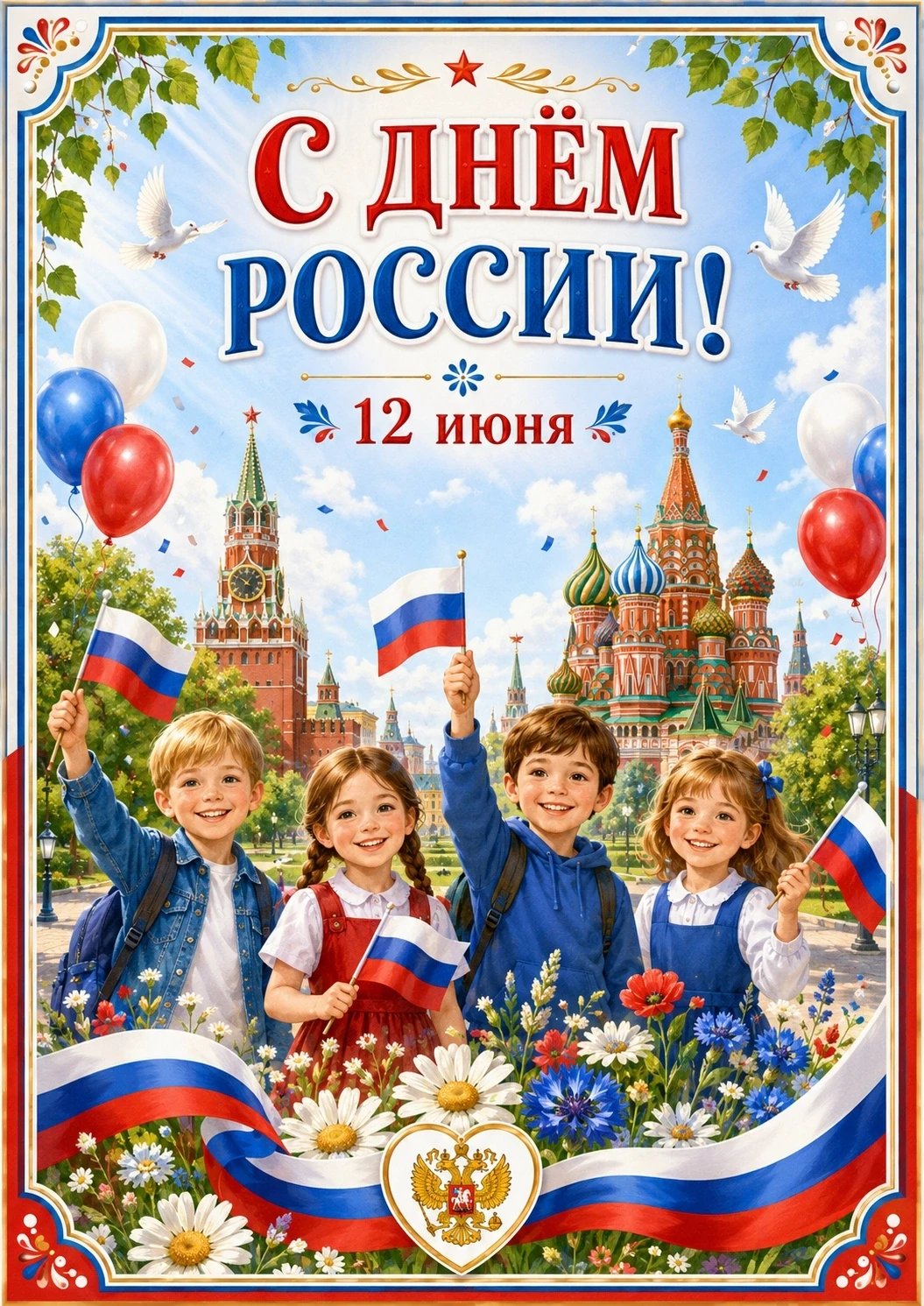 🇷🇺🇷🇺12 июня мы всей страной отмечаем один из самых значимых национальных праздников в Российской