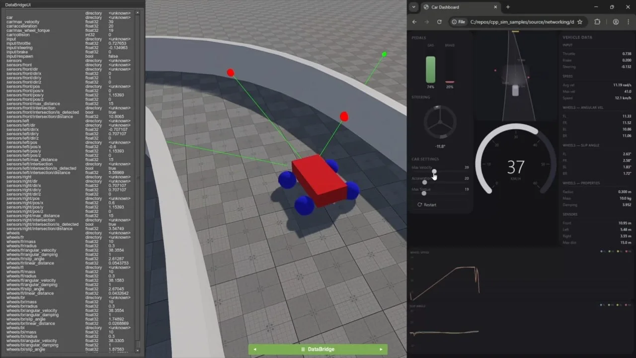 Улучшения в 3D-движке UNIGINE 2.21: DataBridge - работа с данными в реальном времени
