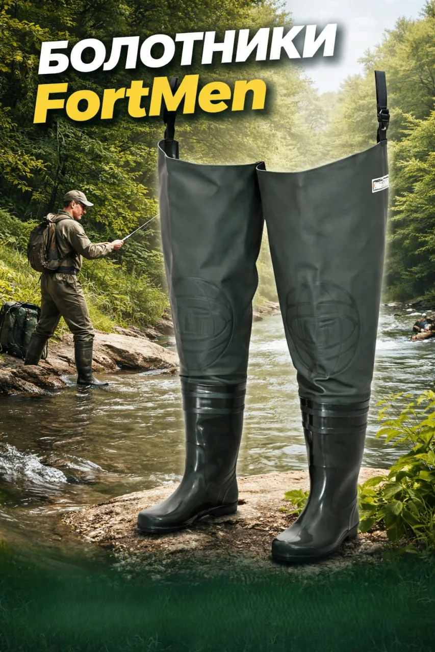 🔥Болотники FortMen — это когда ты идёшь в воду, а не думаешь «дойду ли сухим».

🔸 100% водонепрони
