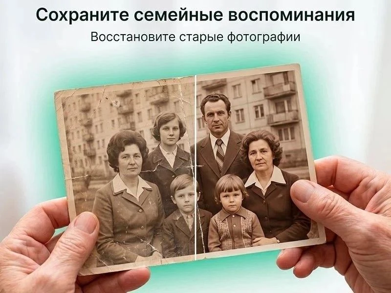 🔥 Реставрация и восстановление фото с помощью ИИ