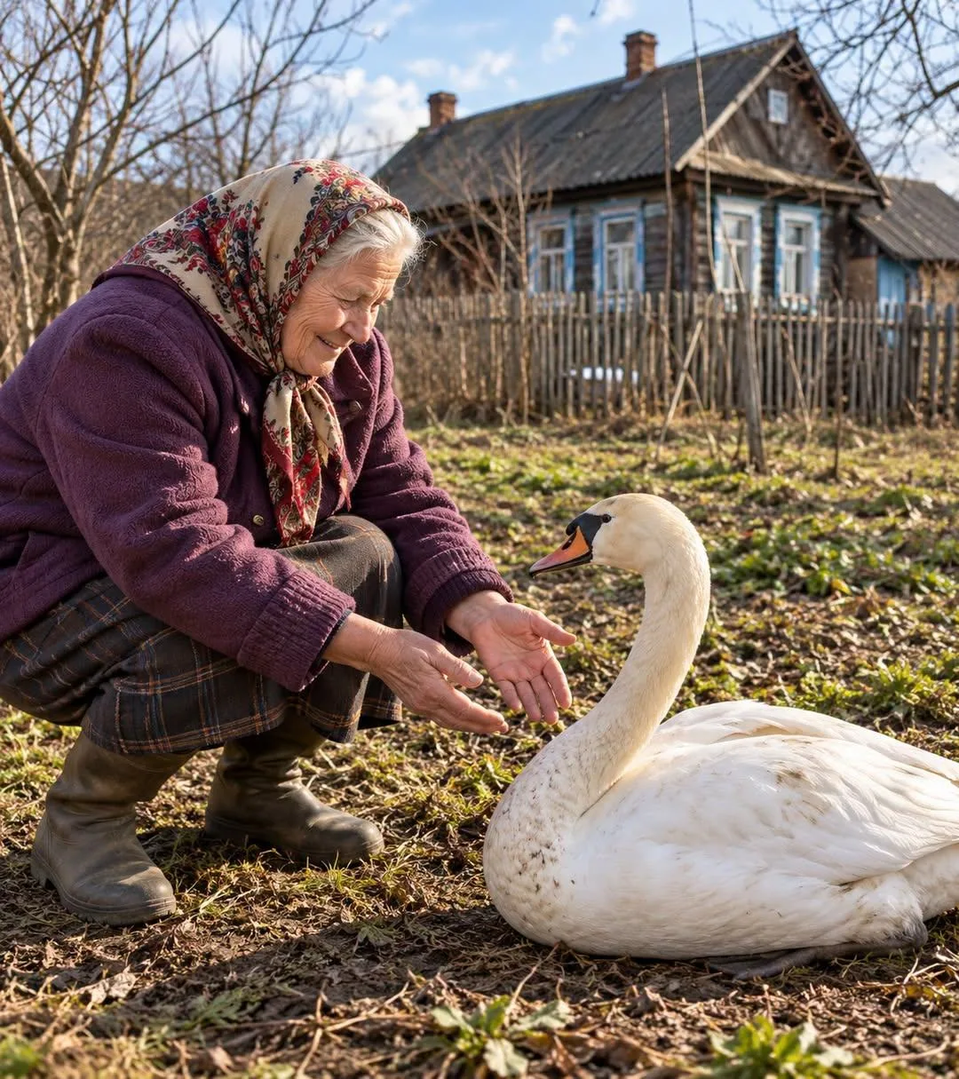 ЛЕБЕДЬ ВОЗВРАЩАЛСЯ К НЕЙ КАЖДУЮ ВЕСНУ. НО НА ПЯТЫЙ ГОД БАБУШКА УВИДЕЛА ЗА НИМ ЕЩЁ КОГО-...