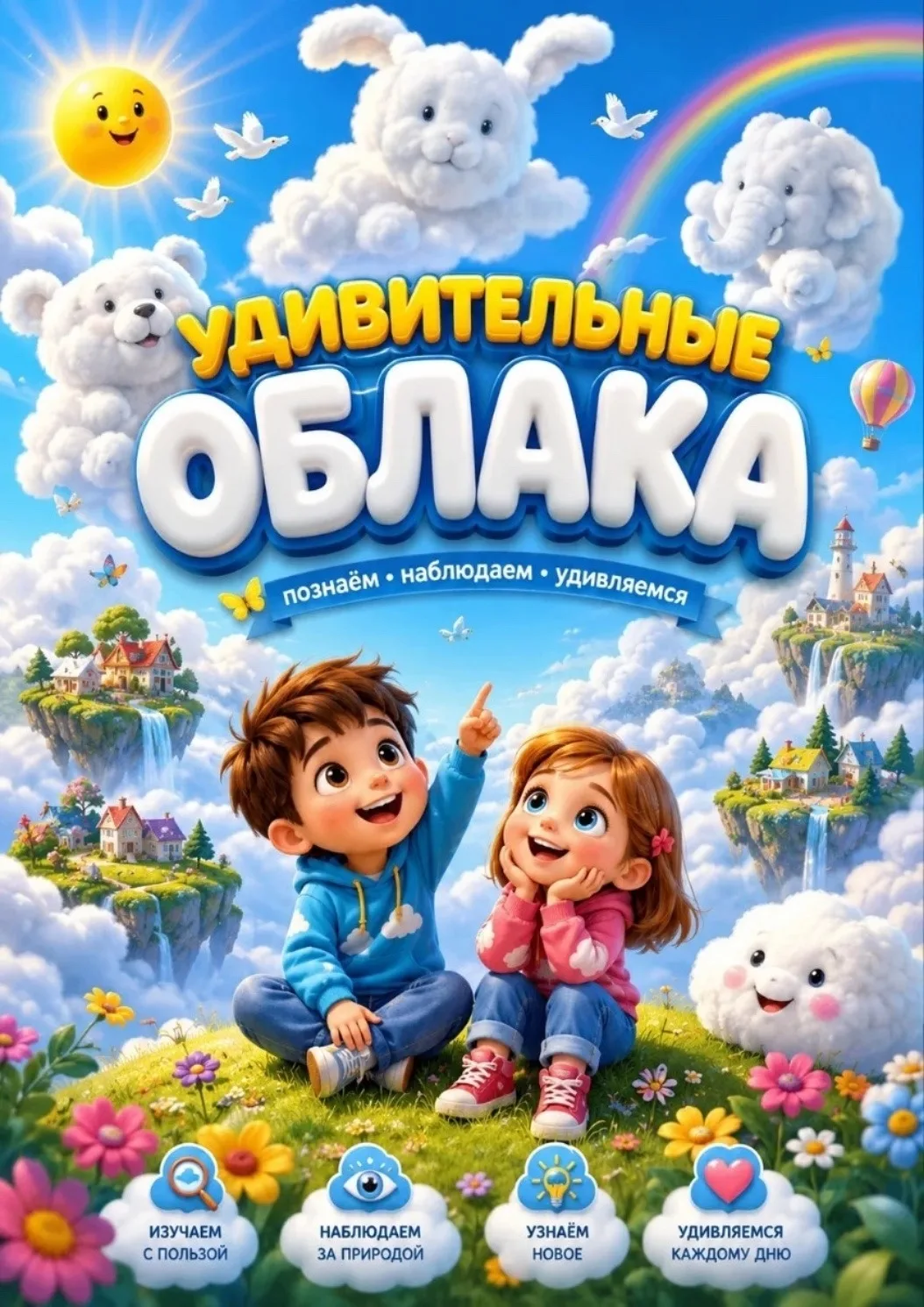 День наблюдения за ☁облаками☁в группе раннего возраста 3️⃣✨️

Ребятам наблюдение за облаками доставл