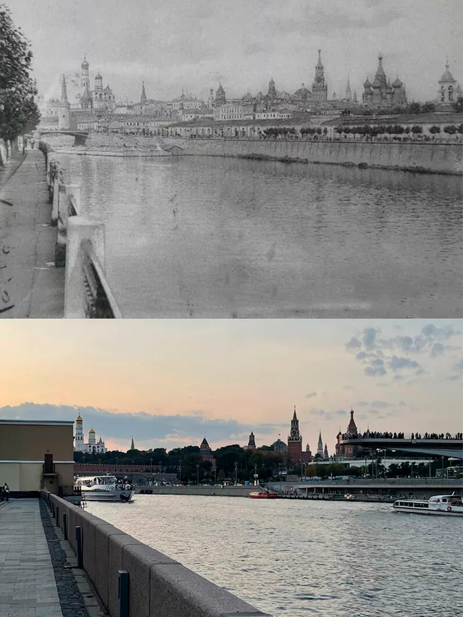 📍Раушская набережная. 

1908/2023 год.

💡В 1896 году на Раушской набережной была построена первая 