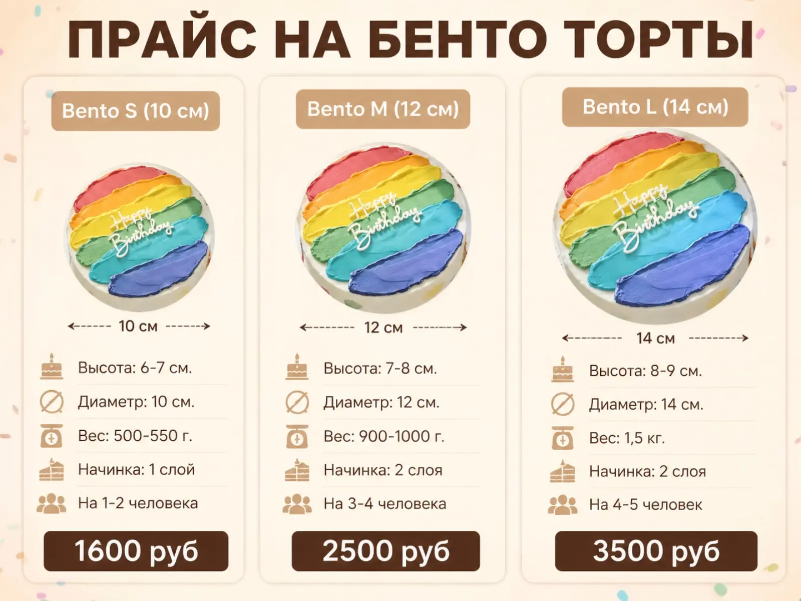 Информация по бенто тортикам и капкейкам 🎂🧁                                          ...