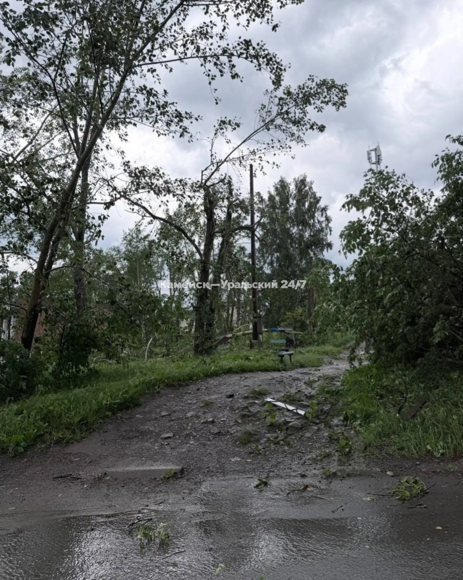 🌪️ Больше 4 тысяч частных домов остались без электричества из-за торнадо в Свердловской области. Уп