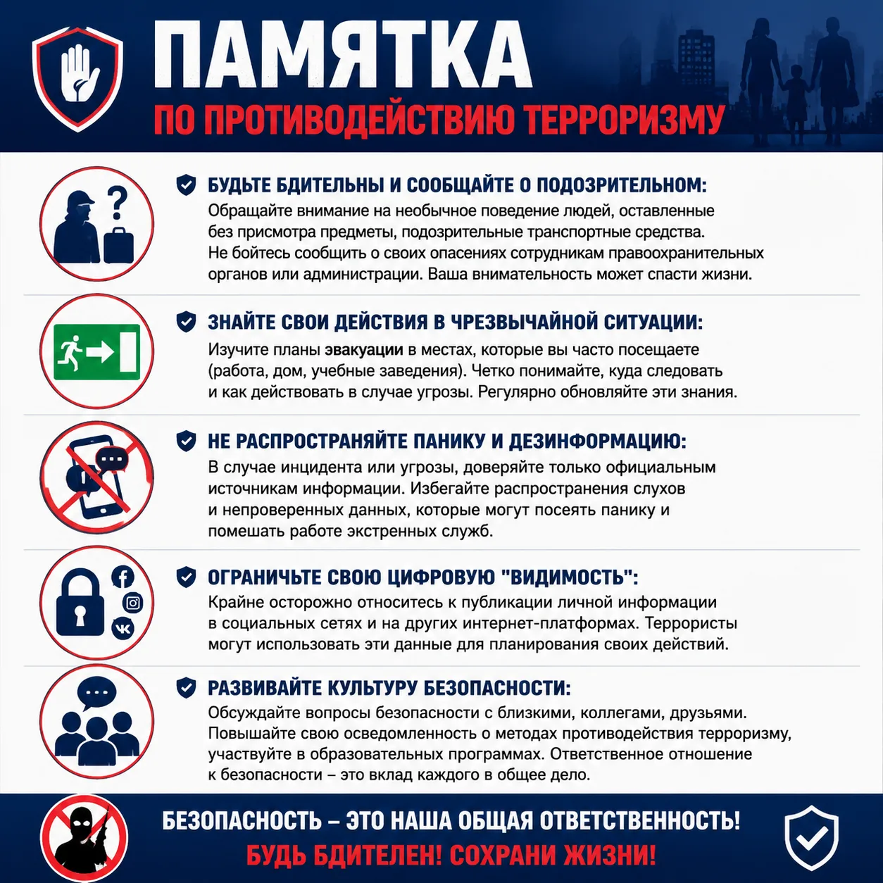 Памятка по противодействию терроризму