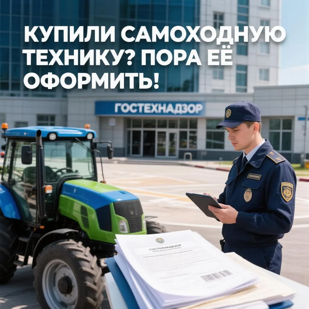 🚜 Купили самоходную технику? Пора её оформить! 💪