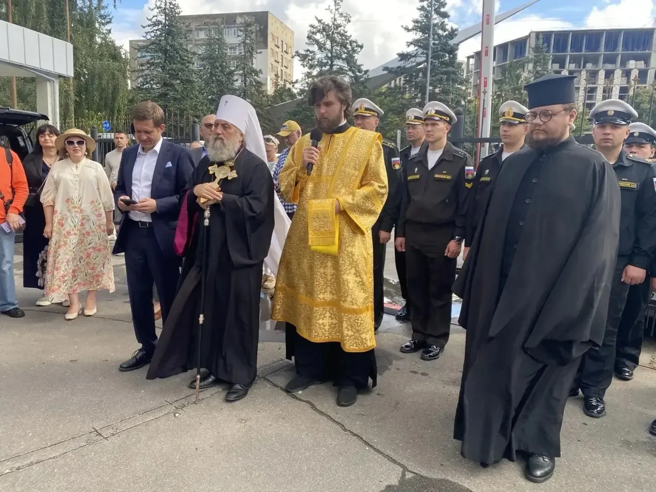 Церемония освещения мурала Святого Праведного воина Феодора Ушакова состоялась в Калини...