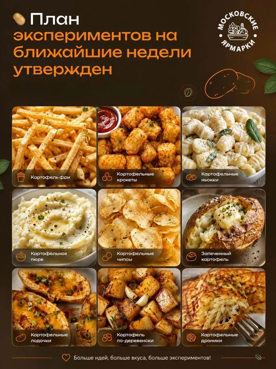 🥔 18 регионов — десятки вкусов: какую картошку выбрать на московских ярмарках?