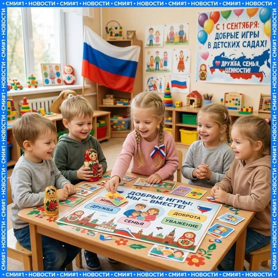 ☺ «Добрые игры» появятся с 1 сентября в детсадах по всей России
