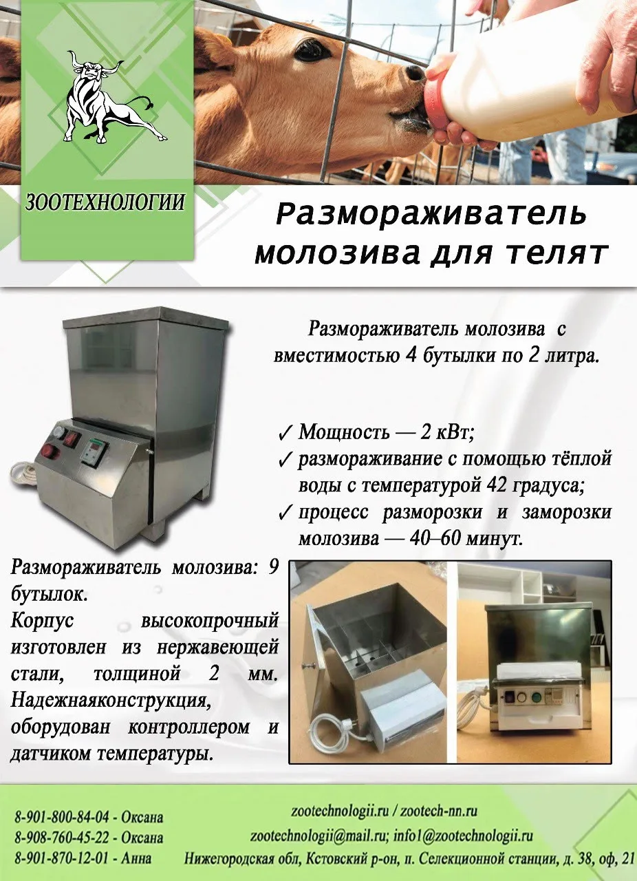 🍼 За 40 минут разморозить молозиво для телят — без микроволновки, без перегрева, без п...