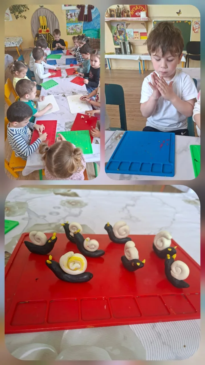Кӕстӕр сабиты къорд.
Лепкӕ: Темӕ : "Сӕтӕлӕг"(улитка).
Хьомылгӕнӕг: Милдзыхты Ф.