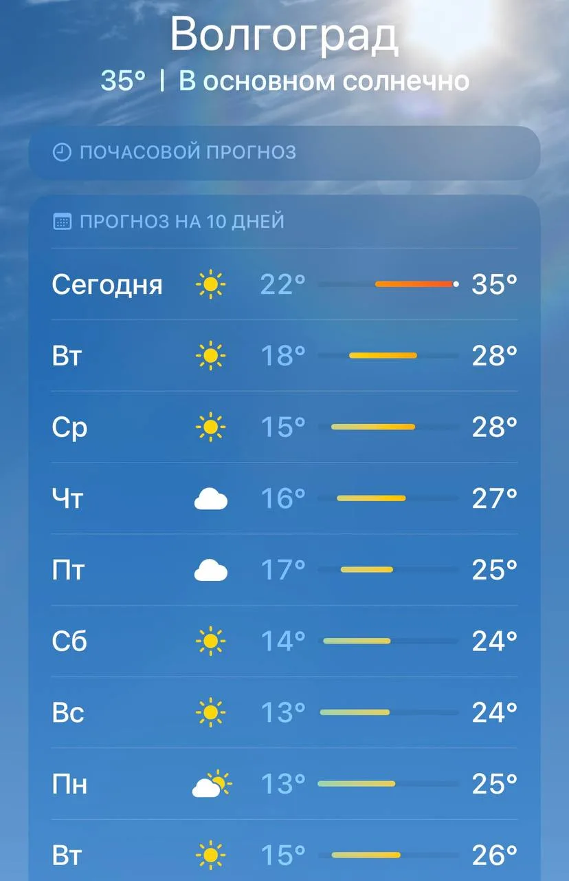 ❗️ Сегодня последний день экстремальной жары в Волгограде