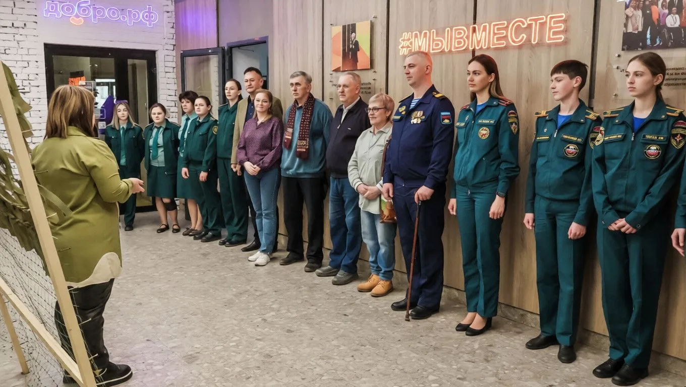 Маскировочные сети для участников СВО изготовили в Псковской области  🤝 Представители Молодежного со