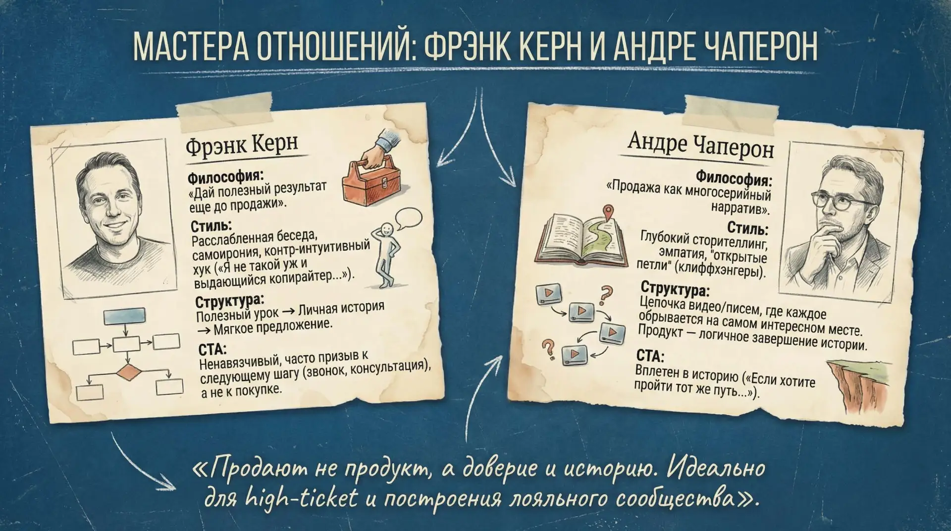 📈 4 подхода гуру к продажам через текст и видео в онлайне