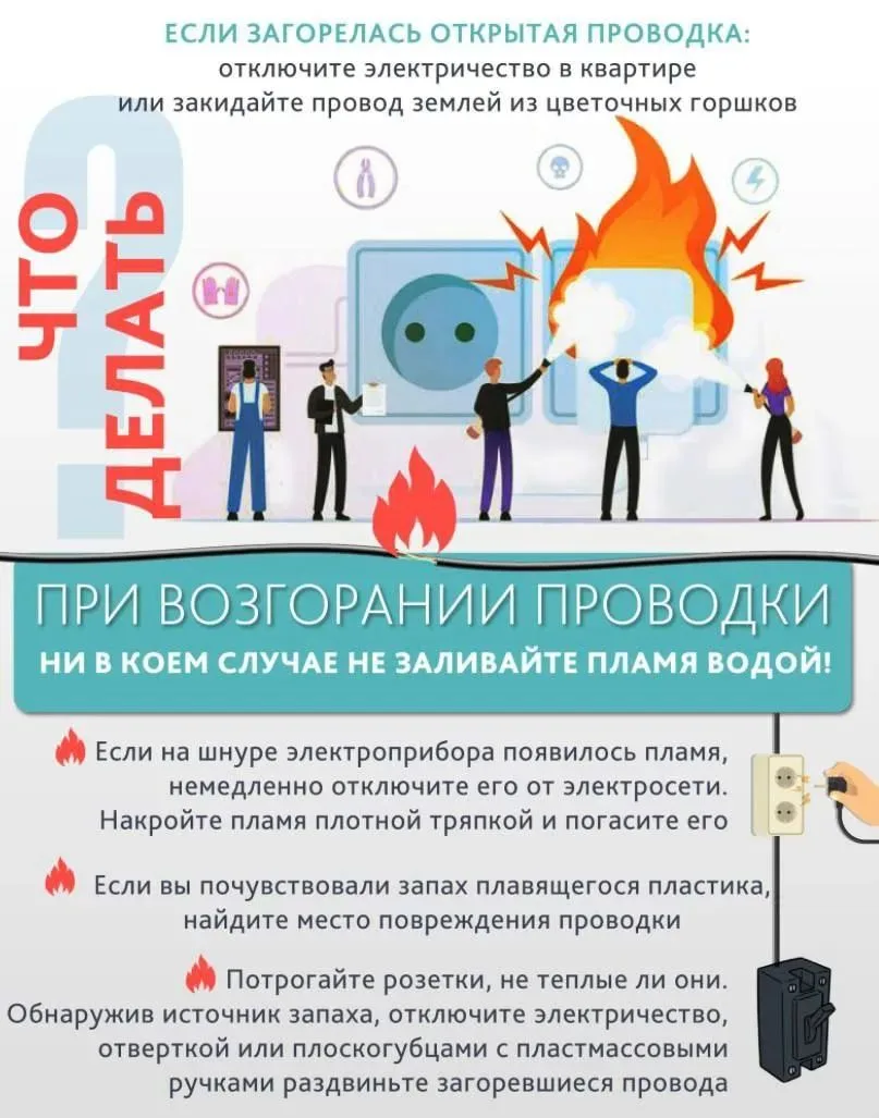 ⚡️ Необходимо помнить: если от розетки исходит лёгкий треск, надо отключить от неё элек...