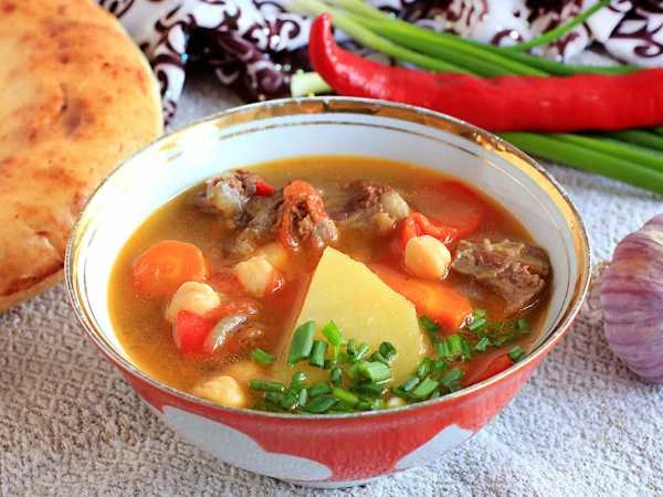Жареная шурпа по-узбекски😍