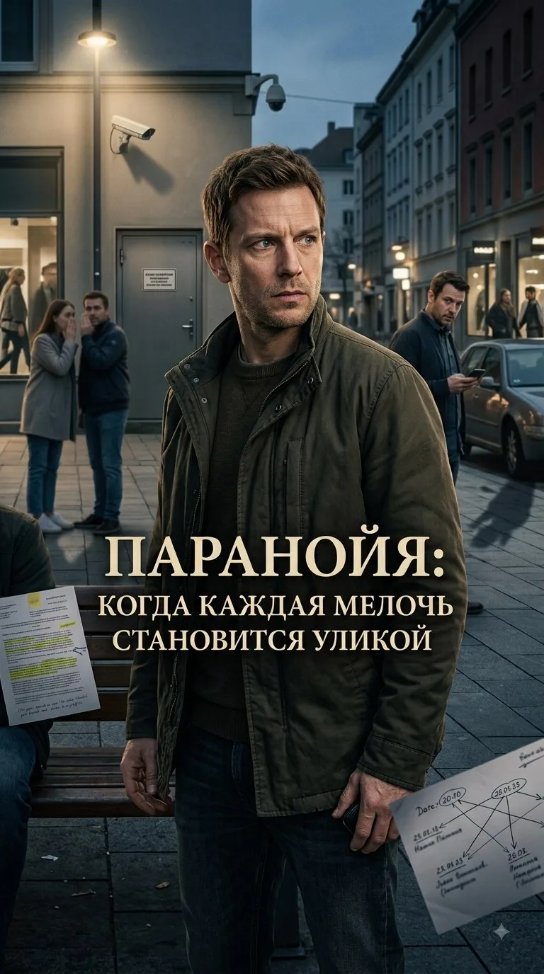 🕵️ ПАРАНОЙЯ: КОГДА КАЖДАЯ МЕЛОЧЬ СТАНОВИТСЯ УЛИКОЙ