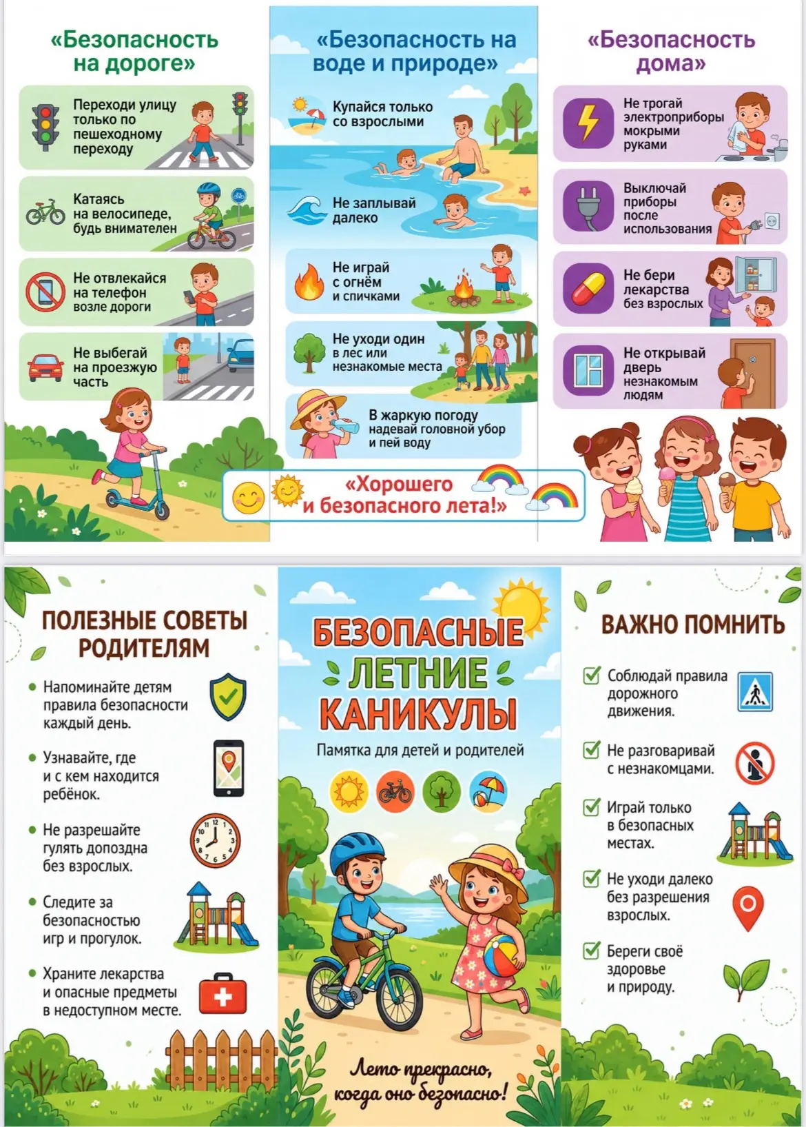 Безопасные летние каникулы: чек-лист для родителей и детей

Чтобы отдых был в радость, важно помнить