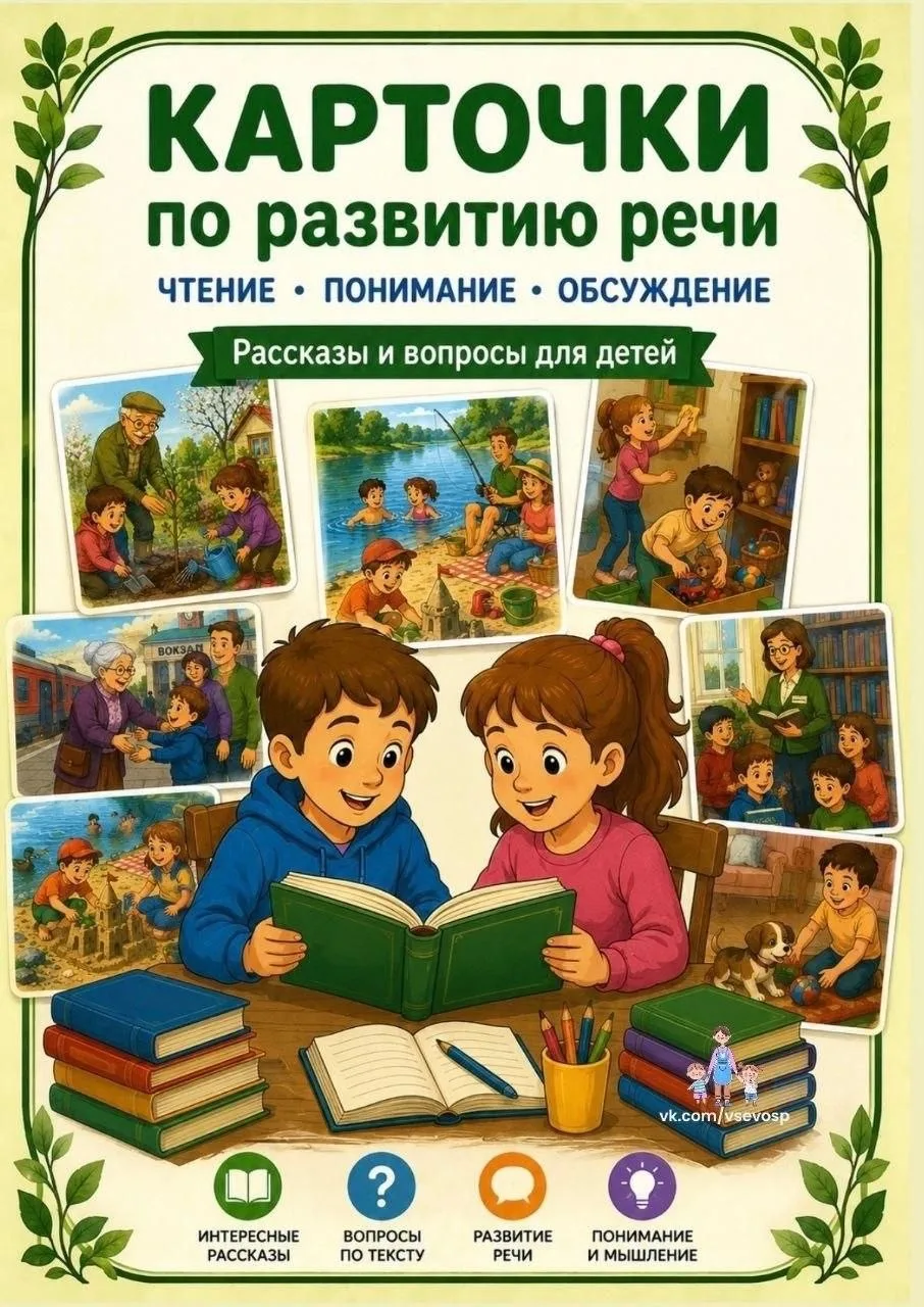 Карточки по развитию речи 🗣️