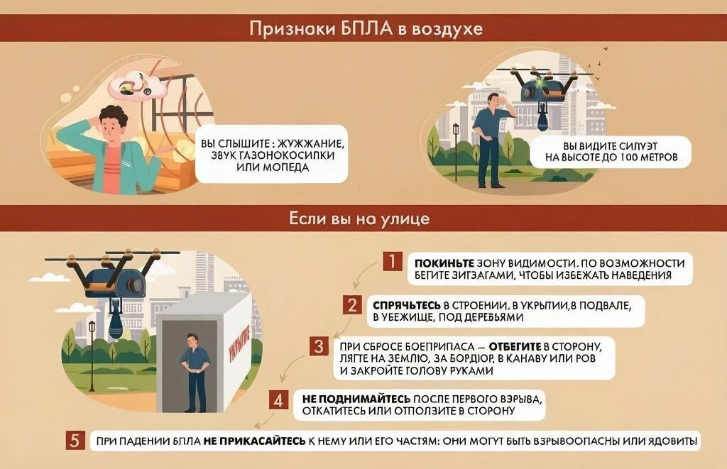 Уважаемые жители Петровского района❗️
Обратите внимание на листовку "Что делать при атаке беспилотны
