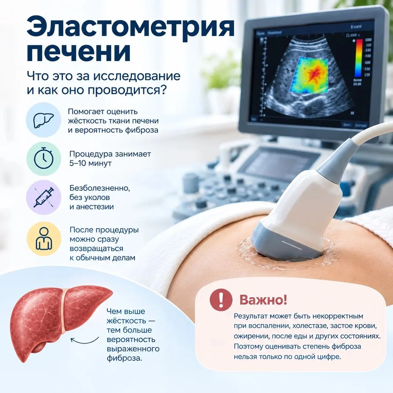 Эластометрия печени — что это за исследование и зачем оно нужно?
