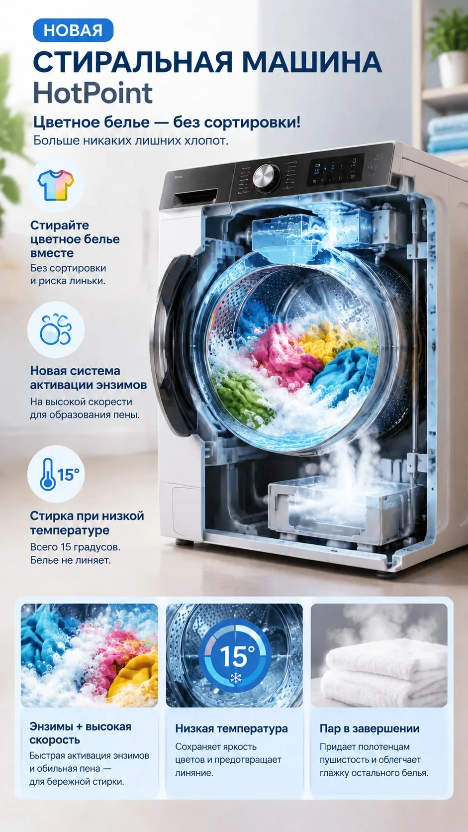 🔥 Обещанный обзор с презентации бытовой техники HotPoint: знакомимся с инновационной с...