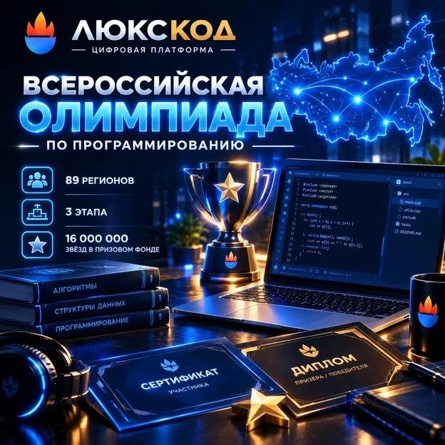 🚀 Всероссийская олимпиада по программированию LUXCODE 2026/2027