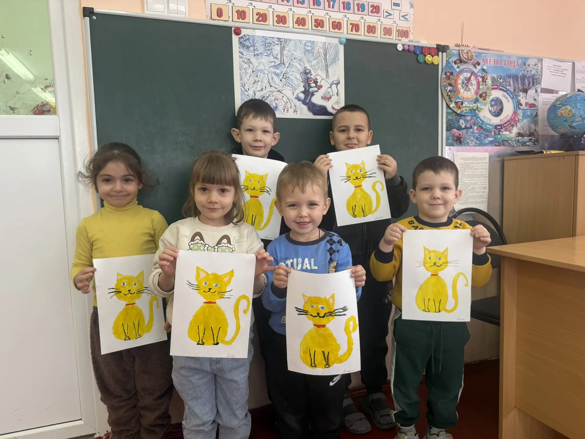 Рисование гуашью «Кот» 🐱 🐈