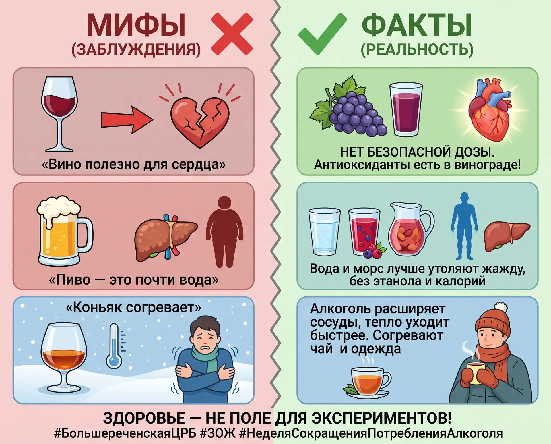 🍷 Мифы об алкоголе: пора расставить точки над «i»!  🍷