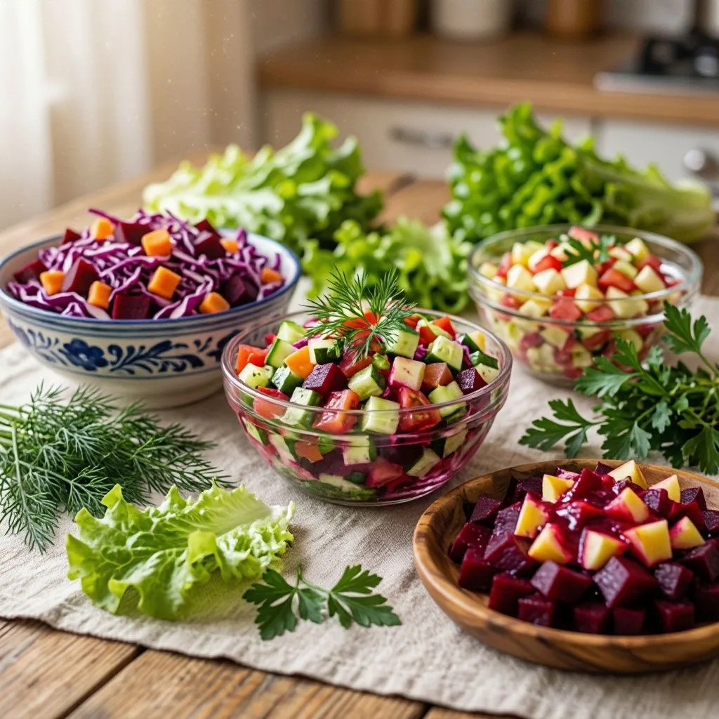 🥗 8 осенних салатов из простых продуктов 🥗