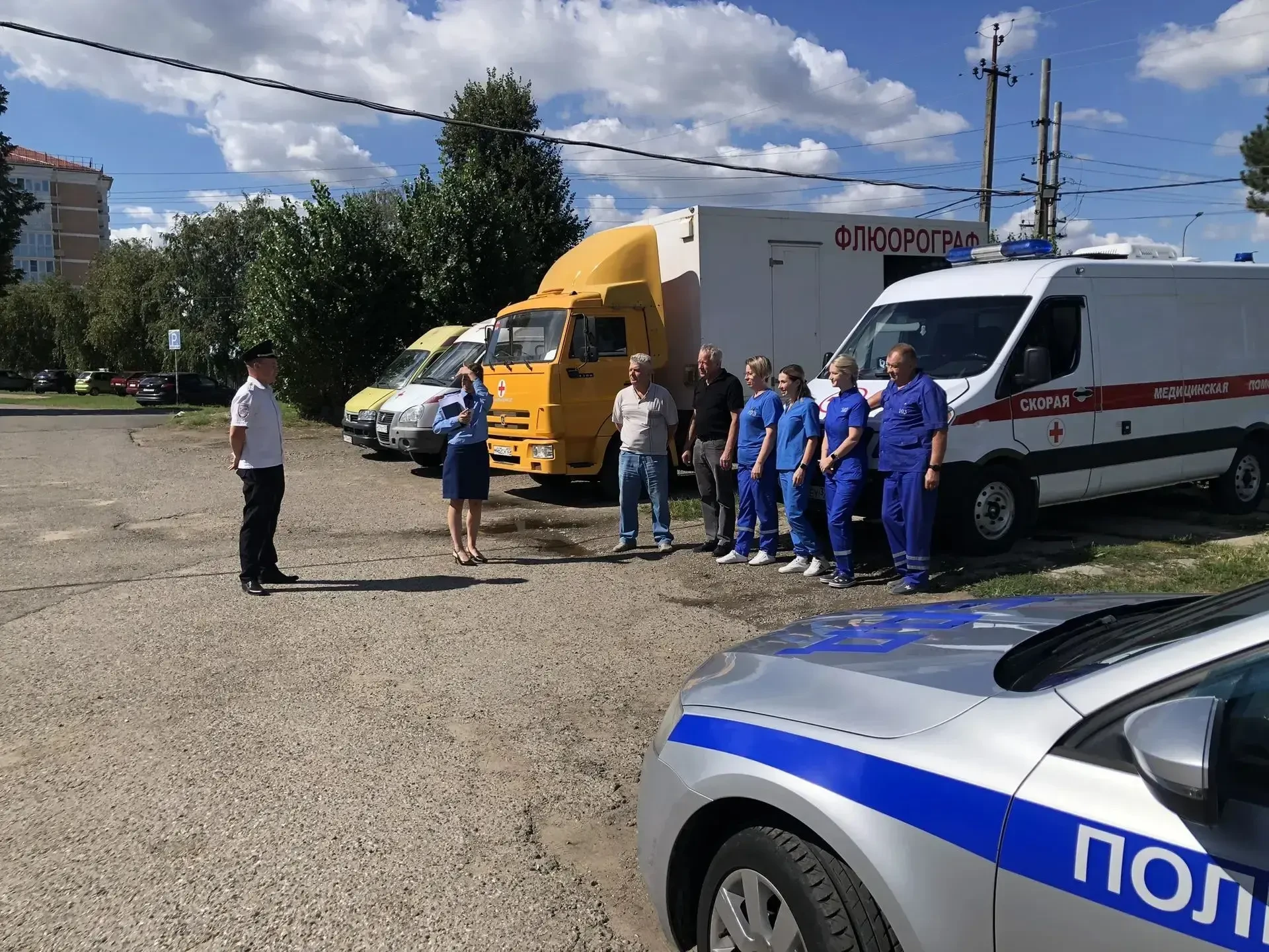 Сотрудники Госавтоинспекции совместно с органами прокуратуры проверили кареты скорой ме...