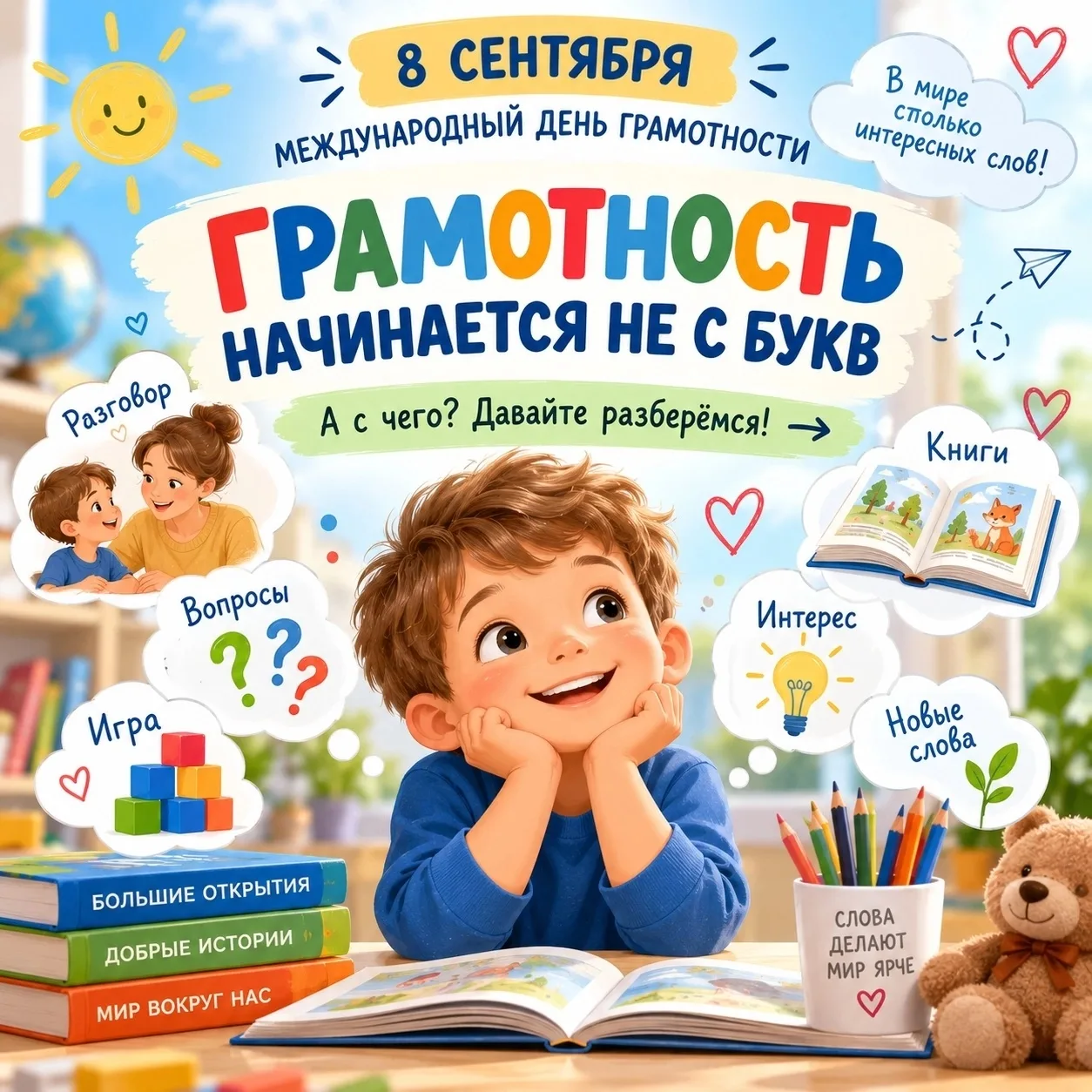 📚Грамотность начинается не с букв… А с чего же?