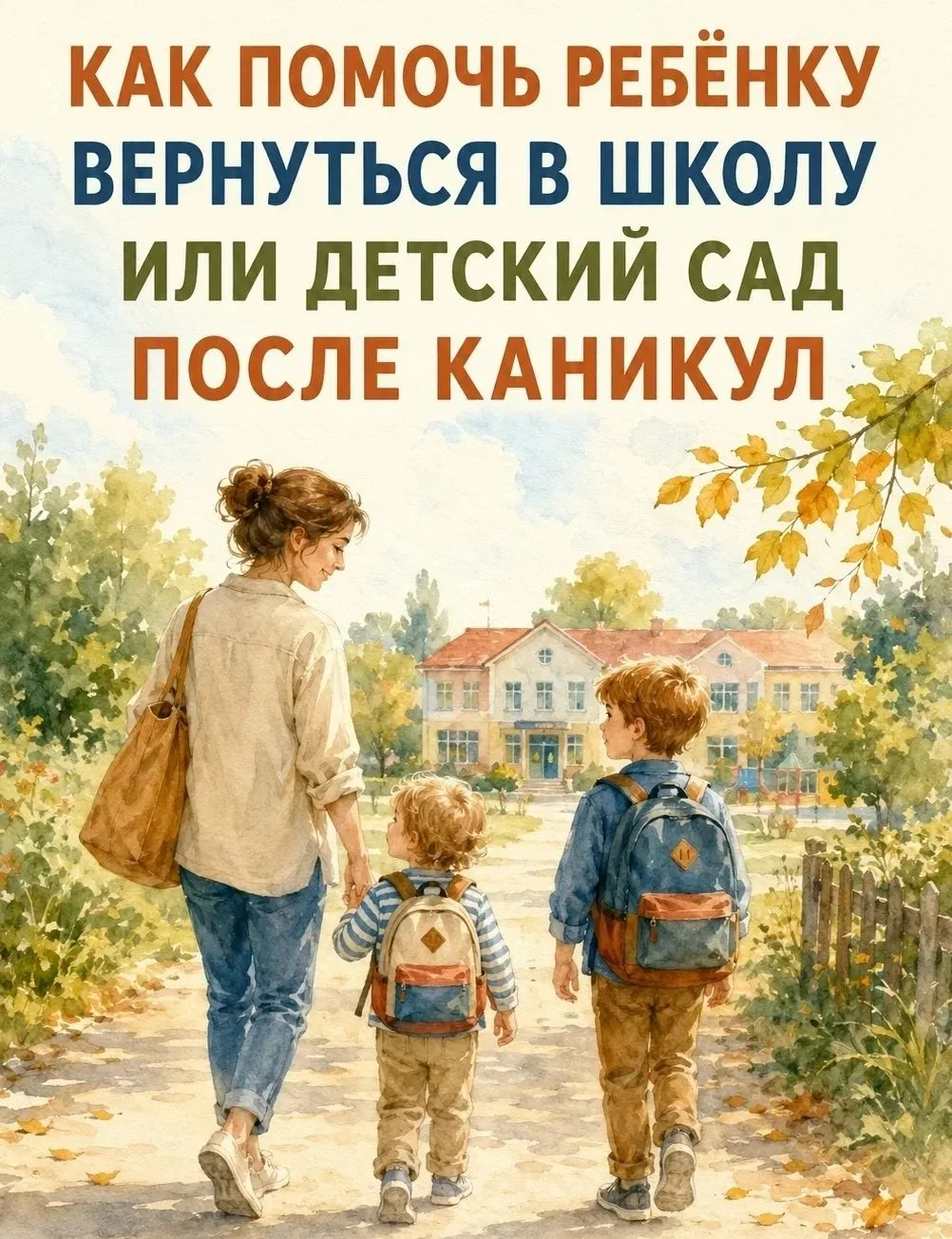 Переход от каникул к учёбе может быть действительно непростым: сбивается режим, мозг от...
