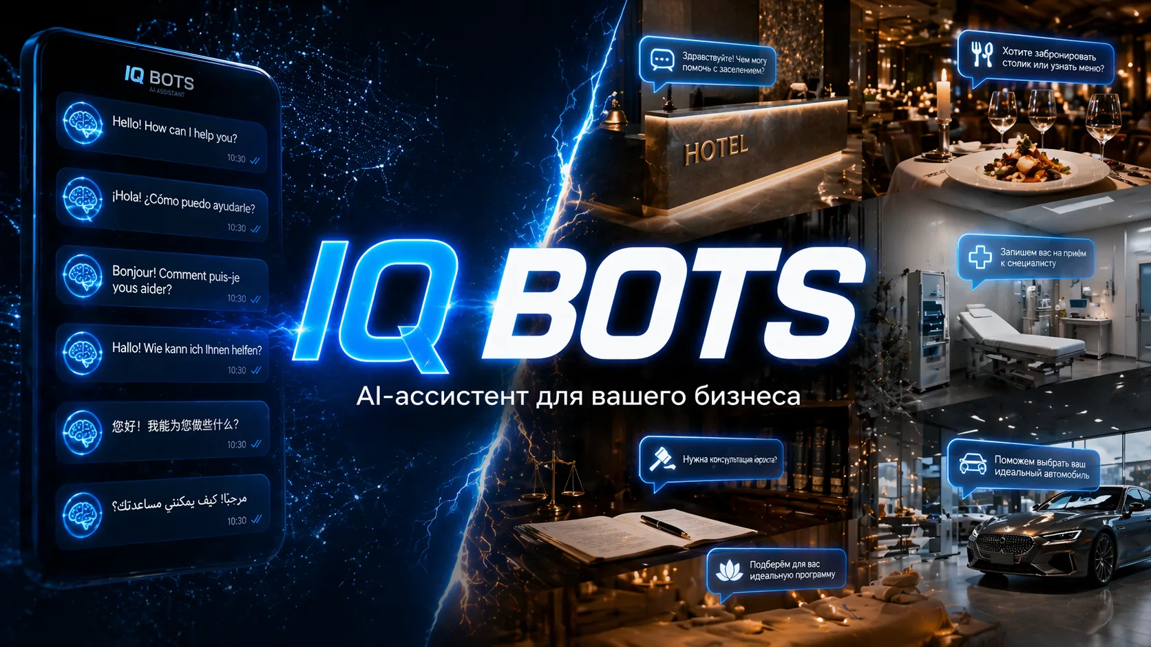 🚀 Компания ООО «Интеллектуальные системы» представляет
IQBOTS — AI-ассистенты для бизнеса

AI — это