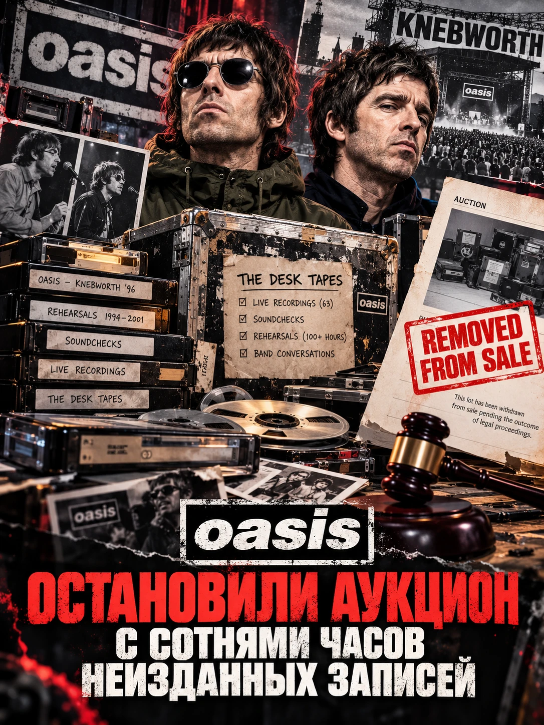 Oasis остановили аукцион с сотнями часов неизданных записей