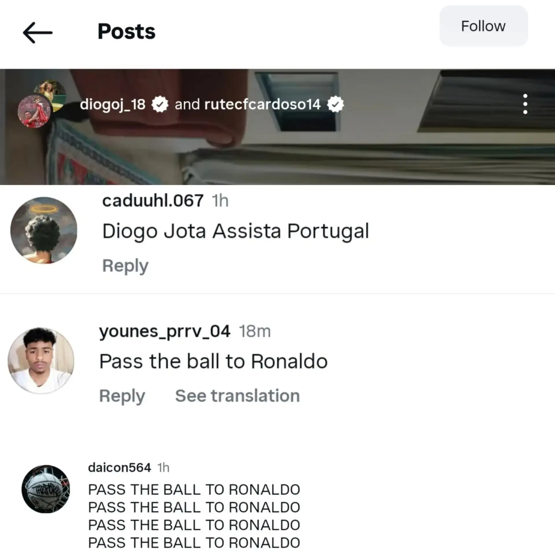🤡 Фанаты Криштиану Роналду массово атакуют соцсети погибшего Диогу Жоты, оставляя комм...