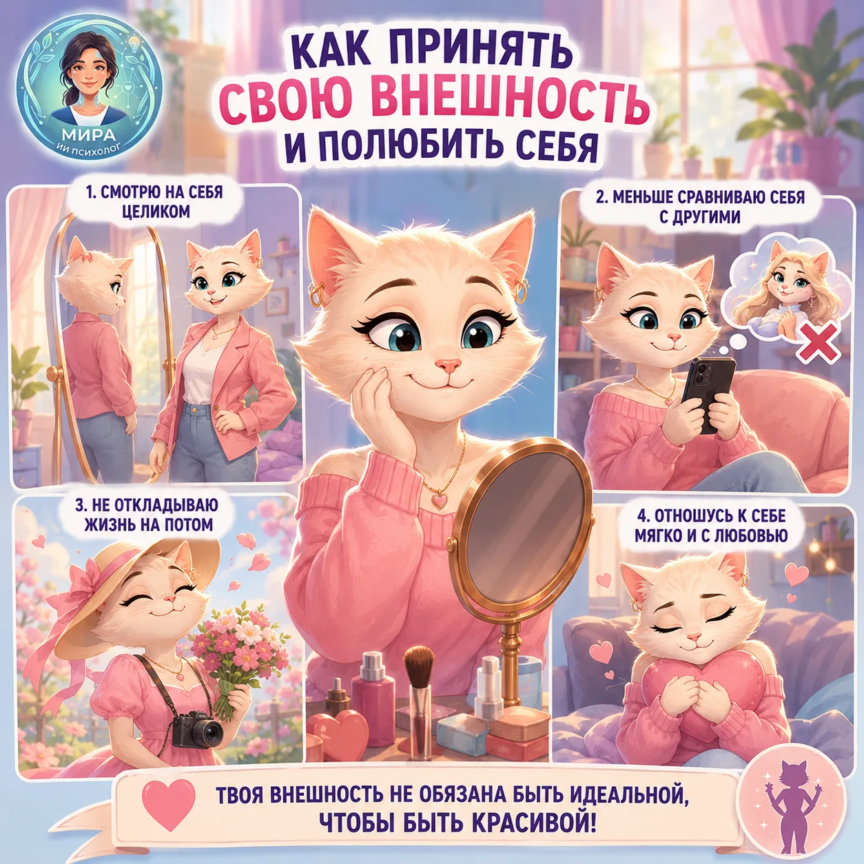 🌸 Как принять несовершенства своей внешности? (ЧАСТЬ 2) ✨