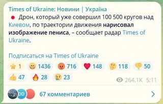 О необычных явлениях в небе над Киевом сообщают украинские паблики