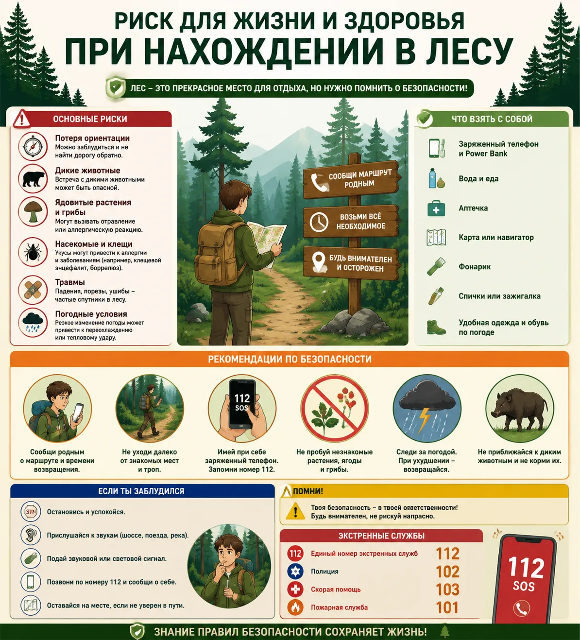 🍄🌲 Собираетесь в лес за грибами или на прогулку? Читайте обязательно!