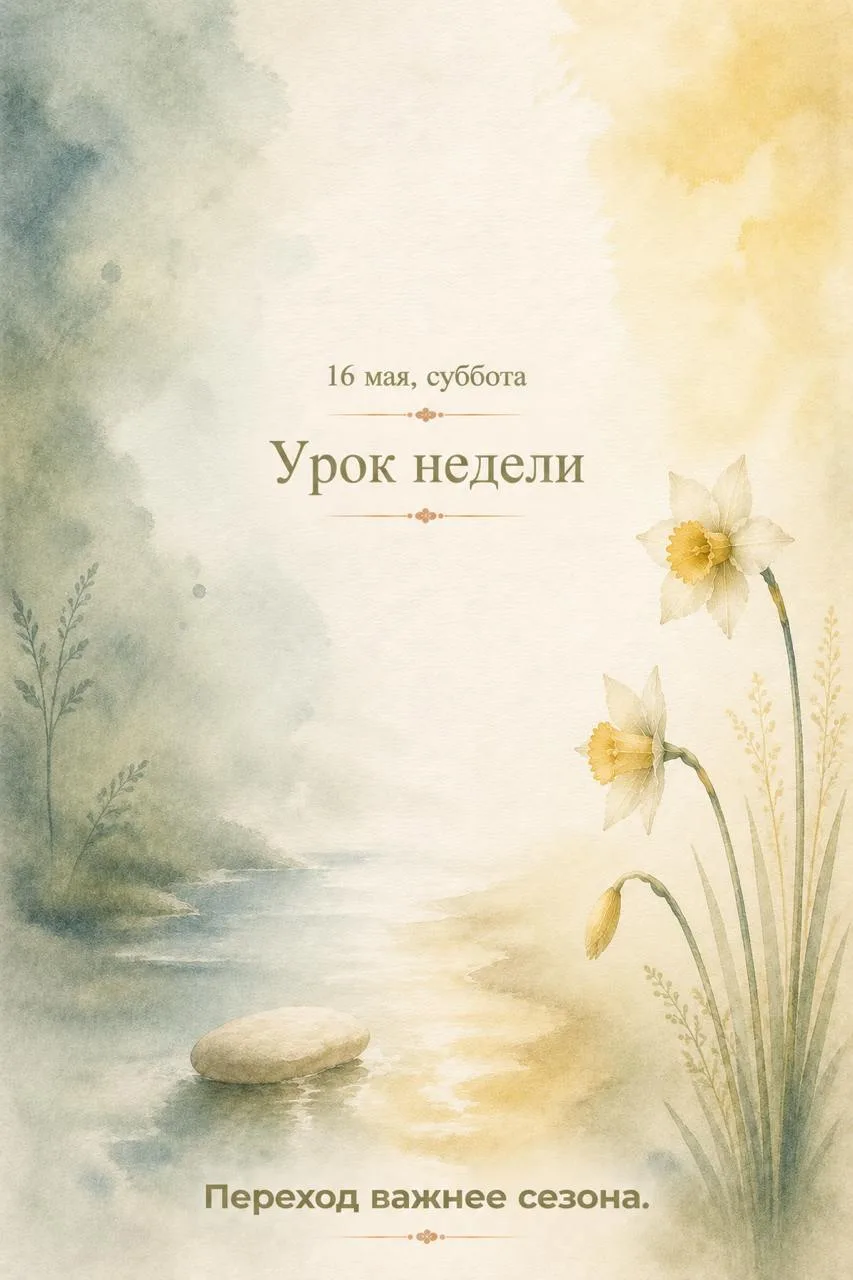 ☀16 мая, суббота. Урок недели.  Через две недели лето. И вот тут начинается самое интересное.  Кажды