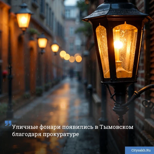 💡 Освещение на улице Набережной восстановили в Тымовском после обращения местной жител...