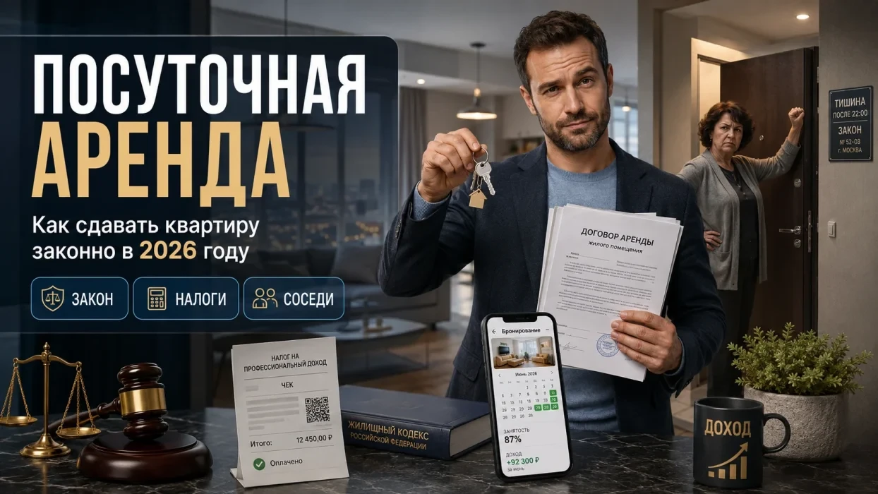 🏠 Посуточная аренда законна: почему соседи больше не могут запретить сдавать квартиру